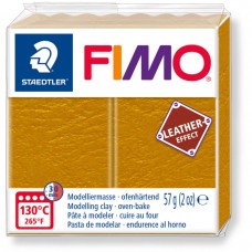 Fimo Leather Effect Polymer Clay - Ochre - 57gm