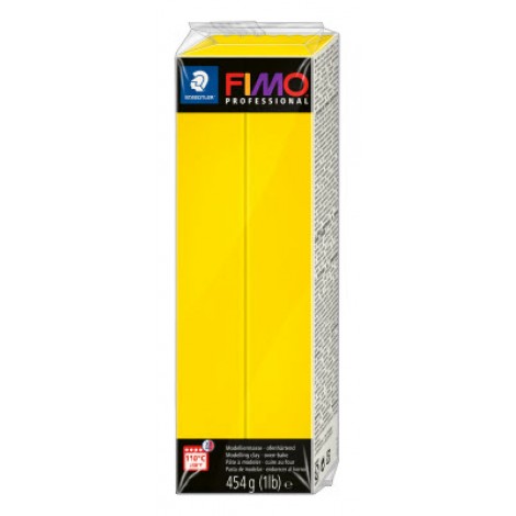 Fimo Professional Polymer Clay - True Yellow - 454gm