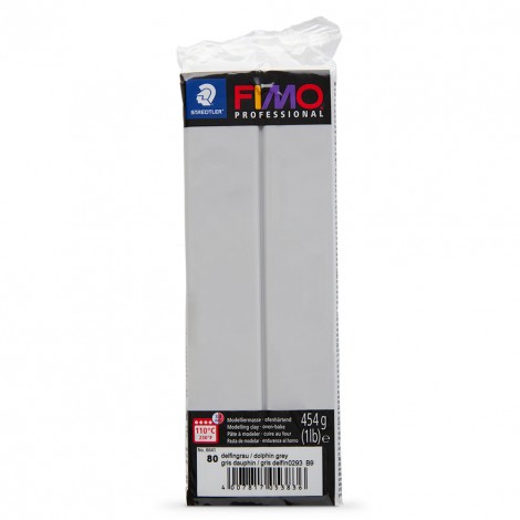 Fimo Professional Polymer Clay - Dolphin Grey - 454gm