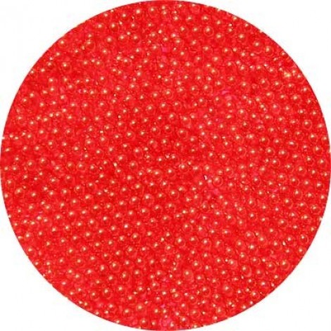 Art Institute Large Size Glass Microbeads - Light Red