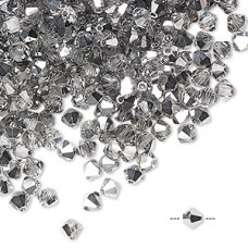 4mm Czech Preciosa Machine Cut Bicone Crystals - Crystal Labrador