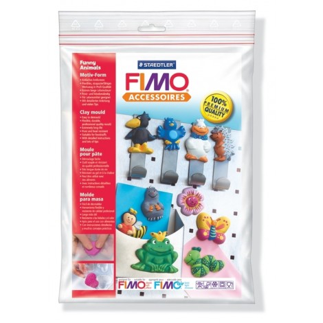 Fimo Clay Mould - Funny Animals - 10 Designs