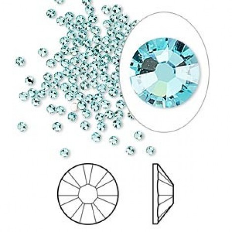1.9mm SS5 Crystal Passions® Crystal Flatbacks - Lt Turquoise