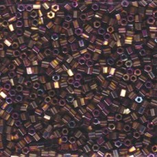 8/0 Miyuki Hex Cut Seed Beads -Met Purple Gold Iris- 5g