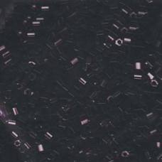 8/0 Miyuki Hex Cut Seed Beads - Opaque Black