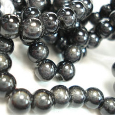 6mm Japanese Miracle Beads - Grey - Pack of 10