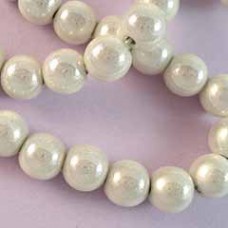 8mm White Miracle Beads