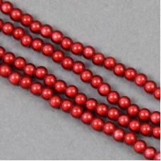 4mm Red Japanese Miracle Beads - Pack of 20