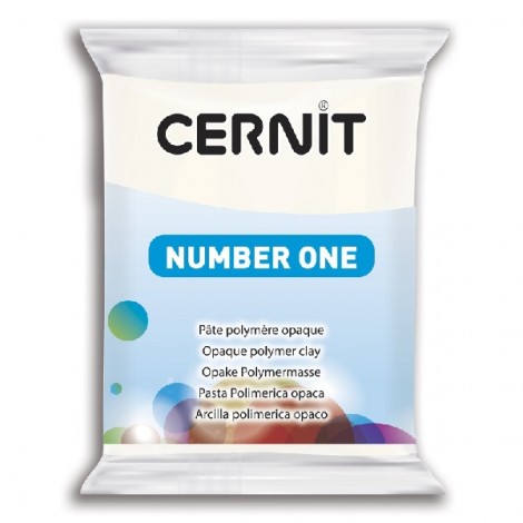 Cernit Polymer Clay - Number One - White - 56gm