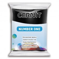 Cernit Polymer Clay - Number One - Black - 56gm