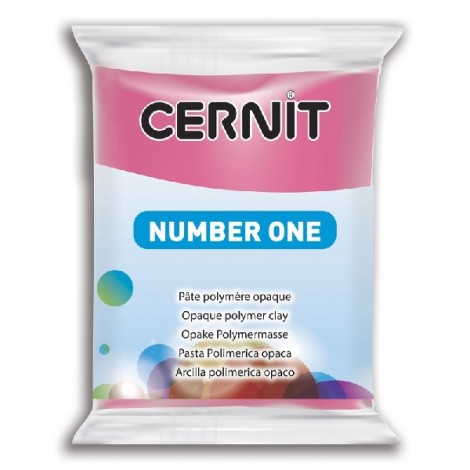 Cernit Polymer Clay - Number One - Raspberry - 56g