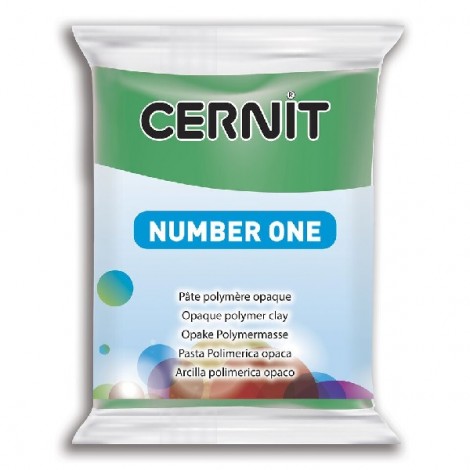 Cernit Polymer Clay - Number One - Green - 56gm
