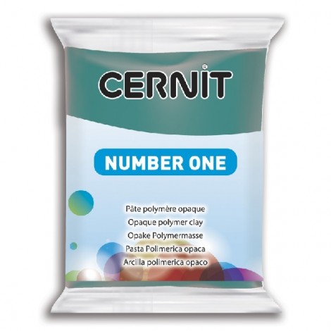 Cernit Polymer Clay - Number One - Pine Green - 56gm
