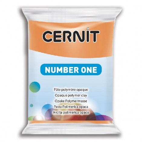 Cernit Polymer Clay - Number One - Orange - 56gm