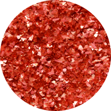 Art Institute Vintage Glass Shard Glitter - Carnelian Red - Large 85gm Jar