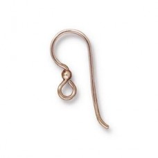TierraCast Rose Gold Filled Earwires with 2mm Bead
