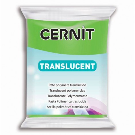Cernit Polymer Clay - 56gm - Translucent Lime Green