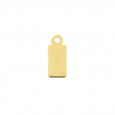 11.7x4.9mm 24ga 14kt Gold Filled Rectangle Blank Tags