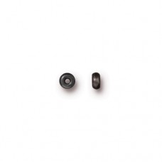 3mm TierraCast Heishi Disk Beads - Black Oxide