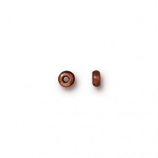 3mm TierraCast Heishi Disk Beads - Antique Copper 
