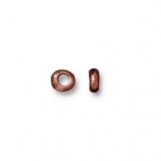 4.5mm TierraCast Heishi Nugget with 2mm ID - Antique Copper - Pack of 10