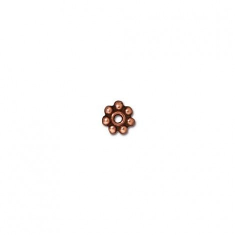 4mm TierraCast Daisy Heishi Spacers - Ant Copper