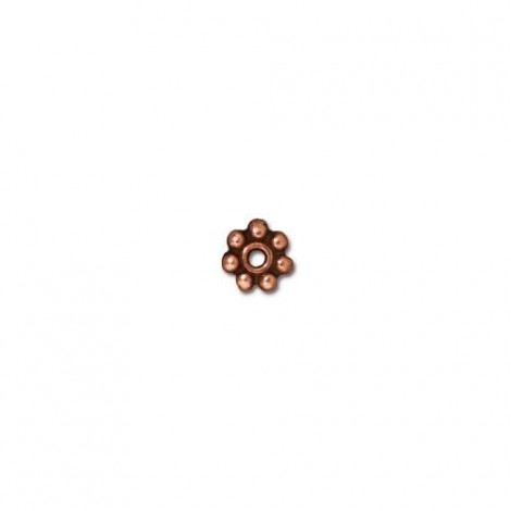 4mm TierraCast Daisy Heishi Spacers - Ant Copper - Pack of 20 4mm TierraCast Daisy Heishi Spacers - Ant Copper - Pack of 20