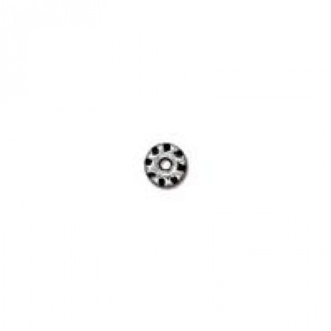 4mm TierraCast Teke Heishi Spacers - Antique Pewter Finish - Pack of 30