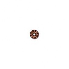 4mm TierraCast Teke Heishi Spacers - Antique Copper - Pack of 20