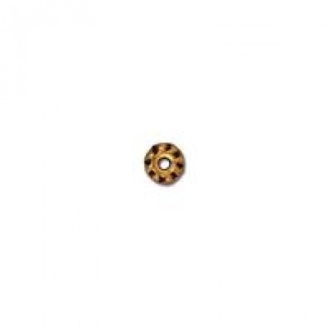 4mm TierraCast Teke Heishi Spacers - Brass Oxide Plated - Pack of 20