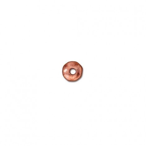 5mm TierraCast Heishi Nugget Spacer Beads - Antique Copper Plated - Pack of 10