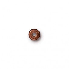 5mm TierraCast Heishi Disk Beads - Antique Copper Plated