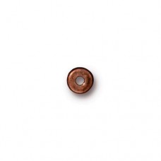 5mm TierraCast Heishi Disk Beads - Antique Copper Plated - Pack of 10