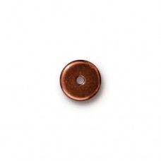 8mm TierraCast Heishi Disk Beads - Antique Copper Plated