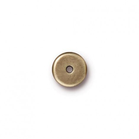 8mm TierraCast Heishi Disk Beads - Brass Oxide - Pack of 10