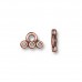 9x6.25mm TierraCast Stitch-In Connector Link - Antique Copper Plated 