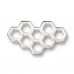 21x12mm TierraCast Honeycomb Link - Antique Silver Plated - Each