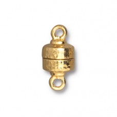 9mm TierraCast Hammertone Magnetic Clasp - 22K Gold Plated