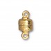 9mm TierraCast Hammertone Magnetic Clasp - 22K Gold Plated