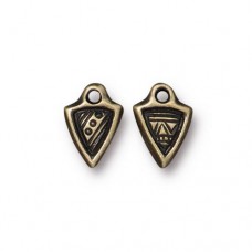 11x7.7mm TierraCast Ethnic Dart - Brass Oxide - Pack of 4