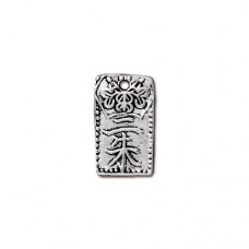 12mm TierraCast Nisshu Drop - Ant Silver Plated - Pack of 2