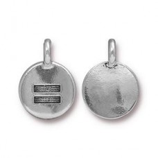 12mm TierraCast Equality Charm - Antique Silver - Pack of 2