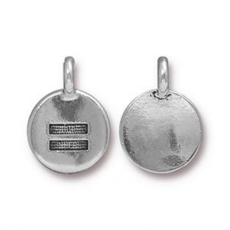 12mm TierraCast Equality Charm - Antique Silver - Pack of 2