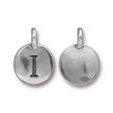 11x16mm TierraCast Letter Charms - I - Antique Silver