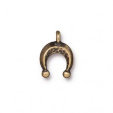 13.5mm TierraCast Mini Naja Charm - Brass Oxide - Pack of 2
