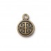 11mm TierraCast Chinese Lu Charms - Brass Oxide - Pack of 2 11mm TierraCast Chinese Lu Charms - Brass Oxide - Pack of 2