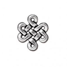 17x15mm TierraCast Celtic Eternity Knot - Ant Silver