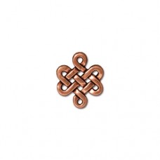 11x9mm TierraCast Small Eternity Knot Celtic Charm/Link - Antique Copper