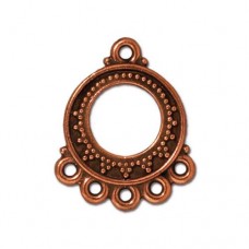 23x18mm TierraCast Bali Style 5-1 Drops - Antique Copper Plated
