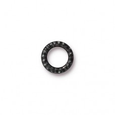 9mm TierraCast Small Hammertone Ring Links - Black Oxide